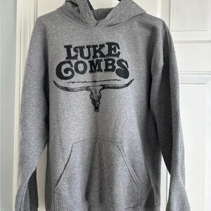 Luke Combs Gildan Gray Graphic Hoodie